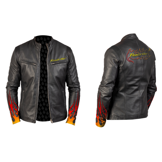 Cheetos® Flamin Hot® Vinipiel Jacket Negra